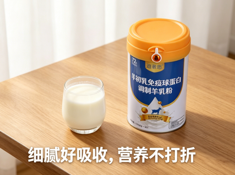 选羊奶粉看重奶源与配方，迪奢思生态牧场直供，高浓免疫成分筑牢身体防护屏障